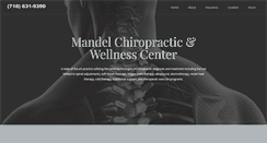 Desktop Screenshot of mandelchiropractic.com