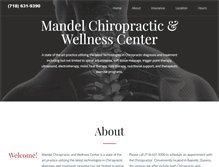 Tablet Screenshot of mandelchiropractic.com